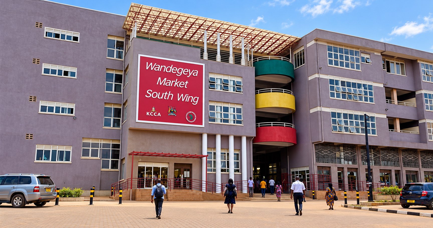 Exterior view of KCCA Wandegeya Market South Wing