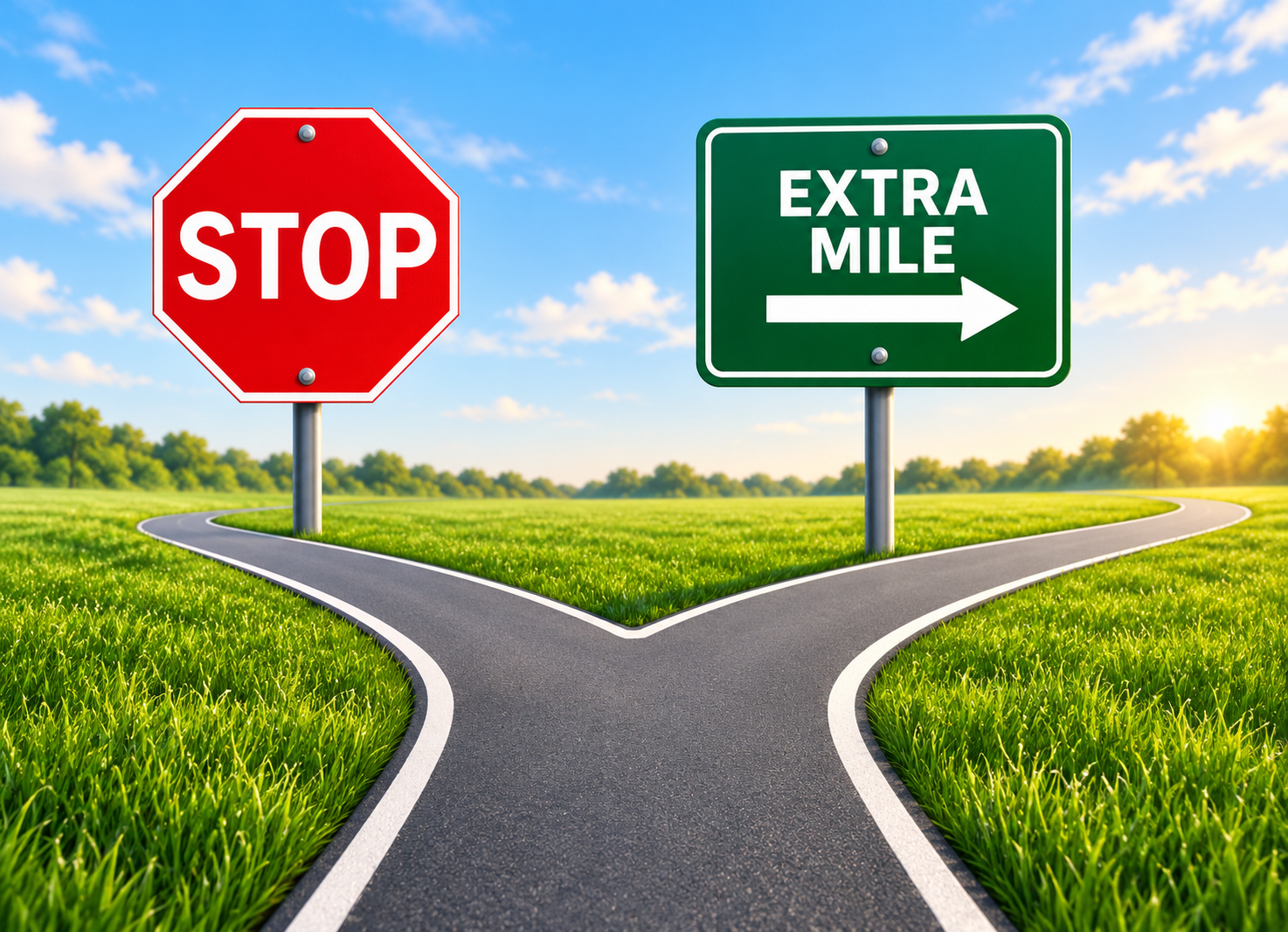VSMART road safety graphic about going the extra mile
